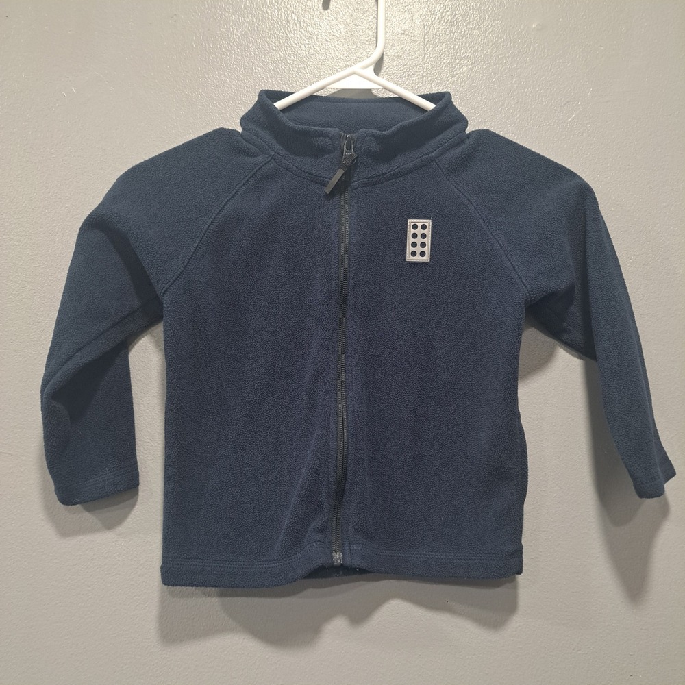Lego Wear‎ Boys Navy Blue Full Zip Fleece Jacket Mock Neck Size 3Y 98cm